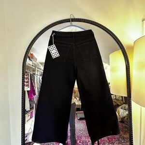 Khaite cropped wide leg jeans 30 NWT